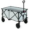 Outdoor Folding Utility Wagon Cart with Adjustable Handle and Cup Holder for All-Terrain Wheels